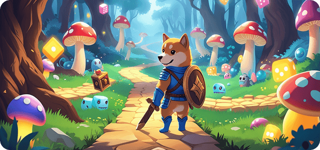 A brave and cheerful Shiba Inu