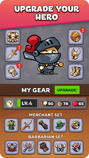 Different items for hero