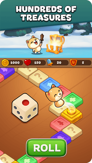 Roll the dice and get treasure