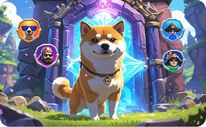 Shiba inu and different avatars